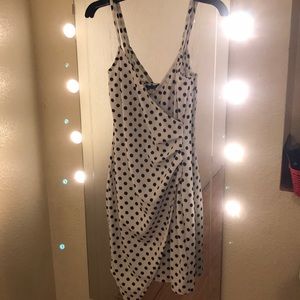 Polka dotted mini dress